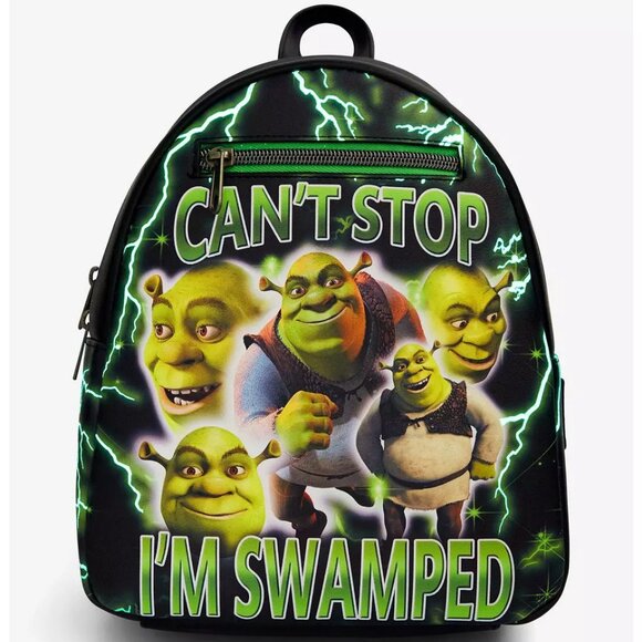 Loungefly - Shrek Can't Stop Glow-In-The-Dark Mini Backpack - NEW - Picture 4 of 5